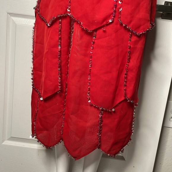 Vintage Sequin beaded fringe Skirt - Picture 4 of 12